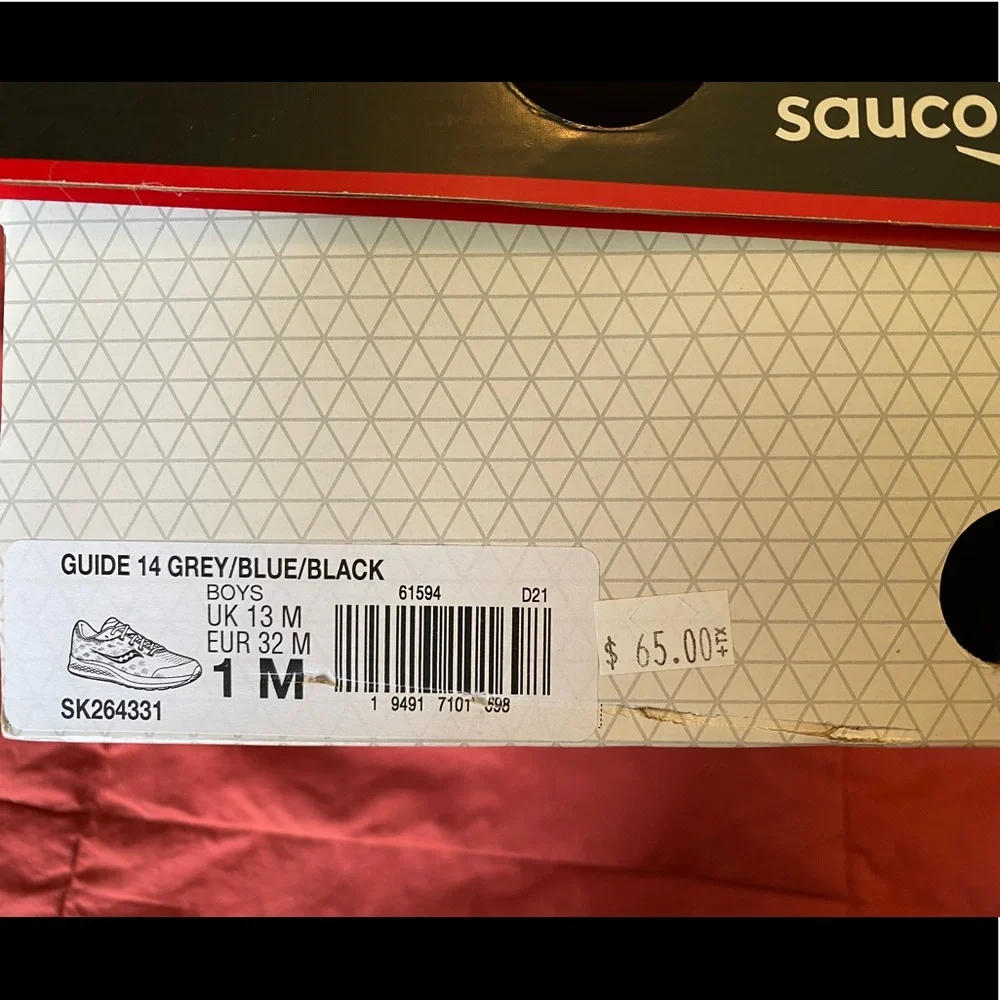 NWT Kids’ Saucony Guide 14 Running Shoes - Boys | Girls - Picture 9 of 10